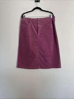 St John Bay Women's 16 Corduroy 5 Pocket Retro A-Line Preppy Skirt Rose Mauve